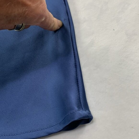 Satin Slip Dress Intimate Sleepwear Pretty‎ is Power Blue Women’s Size Medium - Picture 10 of 15